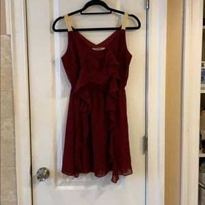 Boutique red and gold dress